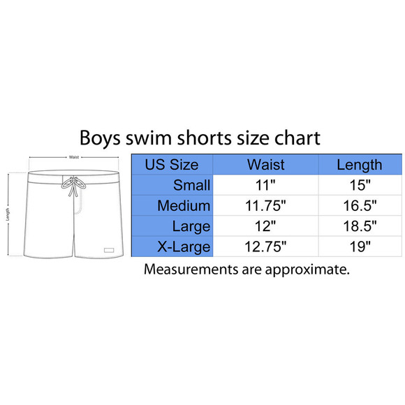 Boys Swim Trunks, Swimsuit Board Shorts, Elastic Bathing Suit, Dinosaurs - Picture 5 of 5
